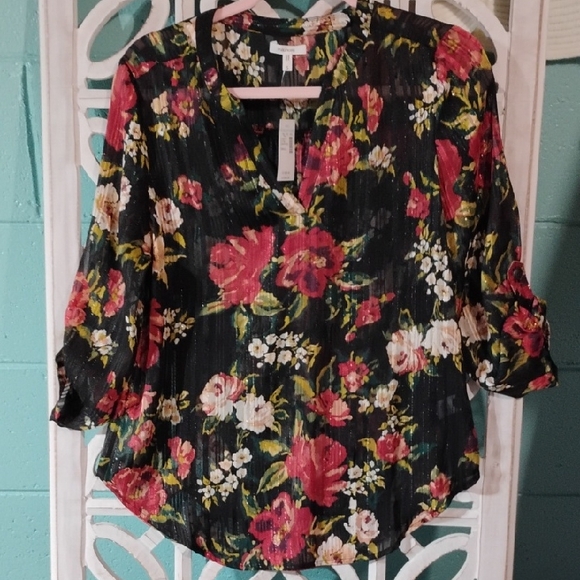 Maurices Tops - Maurices Vibrant Floral Blouse